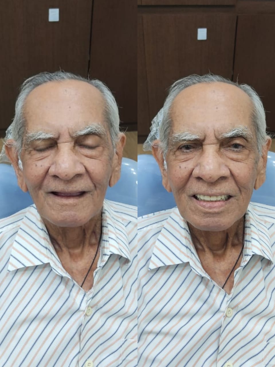 Dental consultation with patient